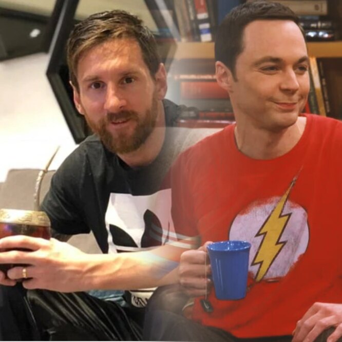Messi and Sheldon Cooper