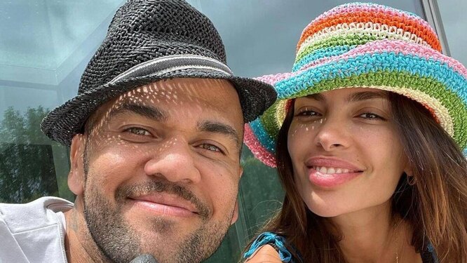 Alves with his ex-wife