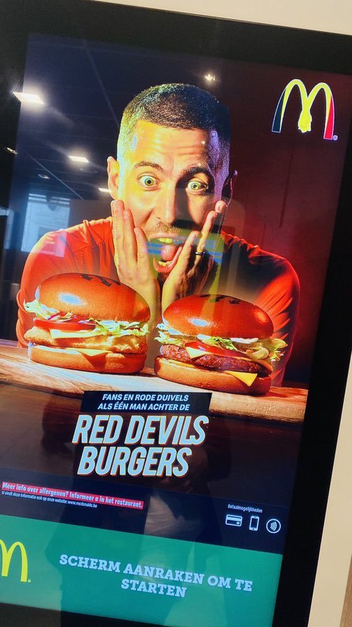 Azar even became the face of a burger ad.