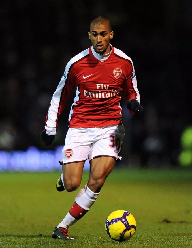 Defender Armand Traore made his Arsenal debut aged just 17 and sported a predominantly fine hairline during his time at the Emirates